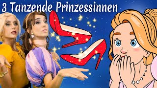 3 Tanzende Prinzessinnen + Rote Schuhe | Märchen für Kinder | Gute Nacht Geschichte