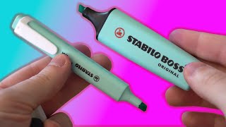 Stabilo Boss Vs Stabilo Swing Cool Highlighter Pen Review - Best Highlighter Pen For Studying