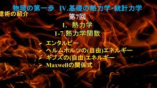 物理の第一歩  Ⅳ 基礎の熱力学・統計力学  7