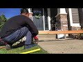 how to fix a sunken concrete pathway diy sidewalk slab repair project