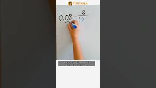 Convert 0 08 To A Fraction Easy Step By Step Guide Math Decimalfractions Basic