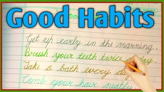 Good habits for kids। Learn good habits। Good habits। Good habit। Good manners।Personal hygiene।