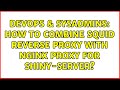 DevOps & SysAdmins: How to combine squid reverse proxy with nginx proxy for shiny-server?