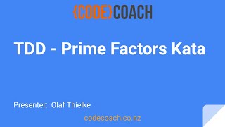 Prime Factors Kata (C#)