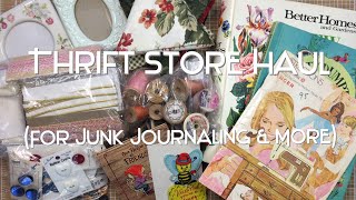 Thrift Store Haul (for Junk Journaling \u0026 More) #thriftythursday