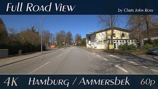 Hamburg/Ammersbek, Germany: Sasel, Bergstedt, Lottbek - Saseler Chaussee, Bergstedter Chaussee - 4K