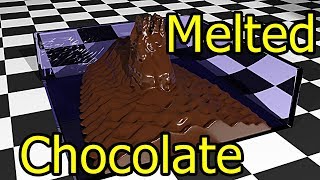 Attempt At Simulating Melted Chocolate   Blender3D