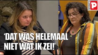 IJSKOUDE Caroline van der Plas (BBB) DRIJFT Eline Vedder (CDA) TOT TRANEN