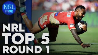 Top 5 Tries - NRL Round 1 | NRL on Nine