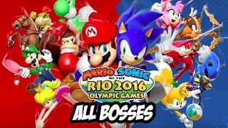 Mario & Sonic at the Rio 2016 Olympic Games - All Bosses [ 3DS ]