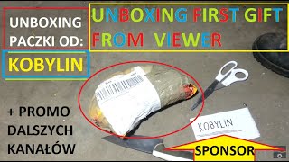 Unboxing of the first package from the viewer from the KOBYLIN channel \u0026 promotion of other channels