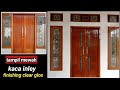 pintu jendela mewah dengan kaca inlay