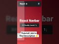 Advance React JS Responsive Navbar