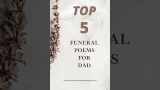 Top 5 Funeral Poems For Dad