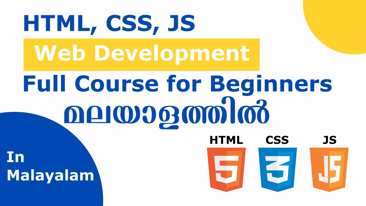Html Css Javascript Beginners Full Tutorial In Malayalam Youtube