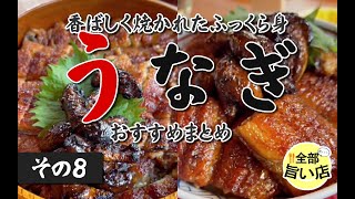 【全部旨い店】香ばしく焼き上げたふんわりうなぎ特集 part08  Eel dishes.