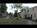 PRIO1 WONINGBRAND Damrif Aankomst Brandweer en Politie Lelystad 255131 255132