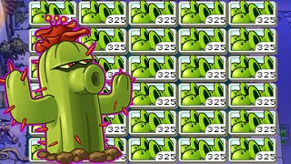 All Plants Gatling Pea + Cactus VS 400 Pogo Zombie - Plants vs Zombies Battlez | STICK GAMING
