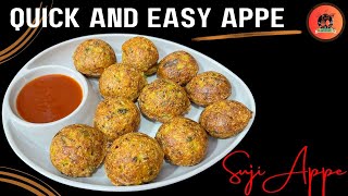 Instant Suji Appe | झटपट बनने वाले सूजी के अप्पे | Easy Breakfast Recipe | @CookwithDishithaOfficial