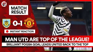 Pogba FIRES United TOP OF THE LEAGUE! | Burnley 0-1 Man United