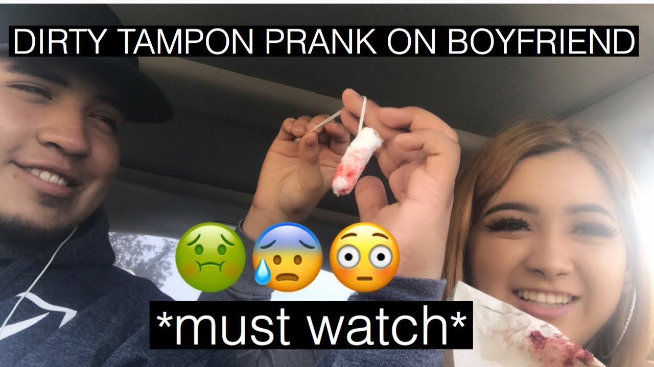 Used Tampon Prank On Boyfriend He Freaked Out Vero Eve Youtube