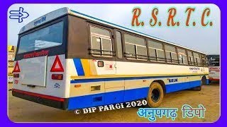 R.S.R.T.C.  New Roadways Bus Anupgarh Dipo