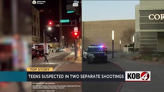 Teens suspected in 2 separate shootings in Albuquerque