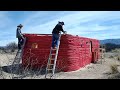 HYPERADOBE Tiny Home Build #2 FINISHING the Walls & Top Plate