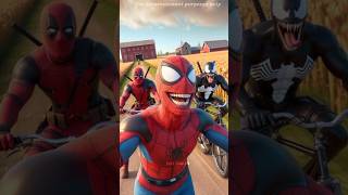 Supergirl ke papa ne spiderman venom aur deadpool ko bevkuf bana diya #shorts #ai #spiderman