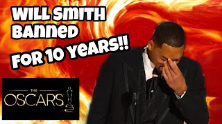 Breaking news! Academy board bans Will Smith attending Oscars for 10yrs! #willsmith #willsmithbanned
