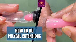 How to do PolyGel /AcryGel Nail Extensions | Nail Extensions using Meesho Nail products | #nailart