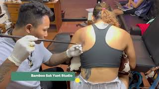 Khmer Sak Yant Bamboo Tattoo - Cambodia 2022