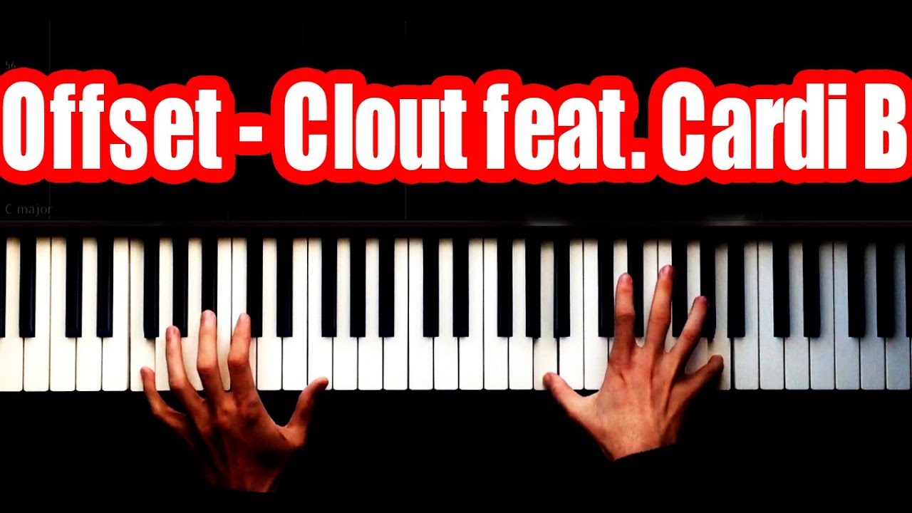 Offset - Clout Ft. Cardi B - SUPER EASY - PİANO TUTORİAL - YouTube