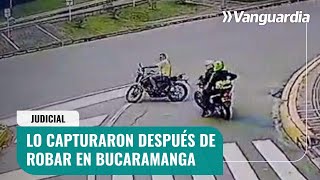 Cayó bandido que asaltaba ciclistas en el puente de La Novena, en Bucaramanga