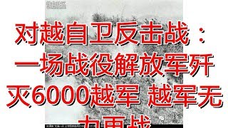 对越自卫反击战：一场战役解放军歼灭6000越军 越军无力再战