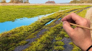 Painting Grass on a Path