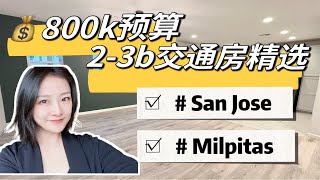 【交通房/通勤房】San Jose \u0026 Milpitas 800k预算2-3卧室核心地段上班生活超方便！shannon chou硅谷买房 硅谷房产 硅谷安家