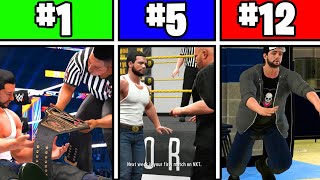 Ranking Every WWE 2K Career Mode Introduction From WORST To BEST