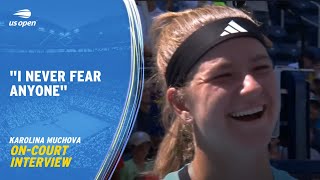 Karolina Muchova On-Court Interview | 2023 US Open Round 4