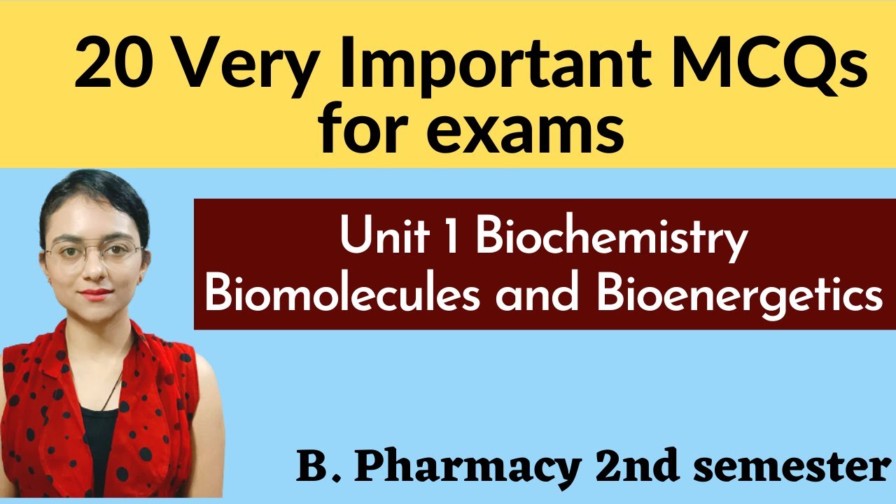 Biochemistry B Pharma 2nd Semester | Biochemistry Mcq With Answers ...