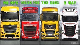 ETS2 Upcoming Trucks - MB Actros MP5, Iveco S Way, Volvo FH5 & MAN TGX 2021
