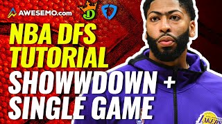 How To Win At Showdown/Single-Game NBA DFS on DraftKings, FanDuel, & Yahoo