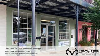 SOLD Office Space For Lease Downtown Brookhaven Mississippi