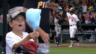 PIT@BAL: Kid eats cotton candy before tough ending