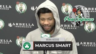 Marcus Smart Says He and Jaylen Brown are "closer than people think" Celtics vs Magic Postgame