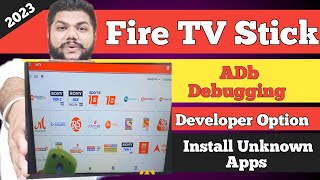 amazon fire tv stick me developer option kaise laye | how to install third party app on fire tv 🔥🔥
