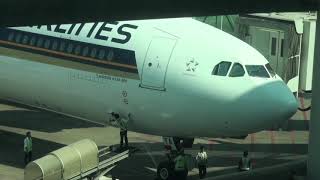 Plane spotting Singapore Airlines Airbus A330 at Yangon International Airport.