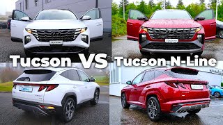 Hyundai Tucson 2021 vs Tucson N-Line 2022