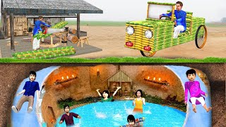 Bamboo House Jeep Hindi Stories Collection Water Slide Swimming Pool Kahani Moral Story Comedy Video