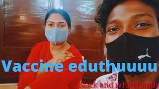 Agane njngalum vaccine eduthuu/#Vaccine#Blackandwhitefamily#Sandravishnu